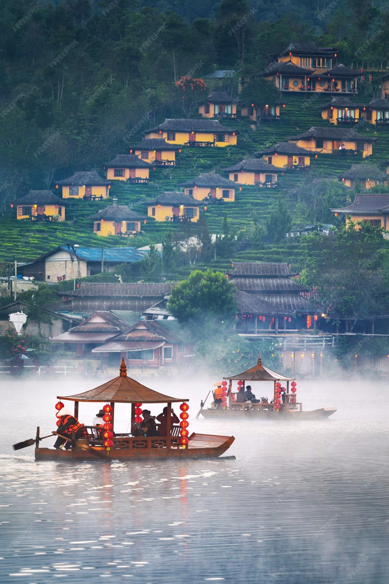 Explore Ban Rak Thai village At Ban Rak Thai, Mae Hong Son - travel